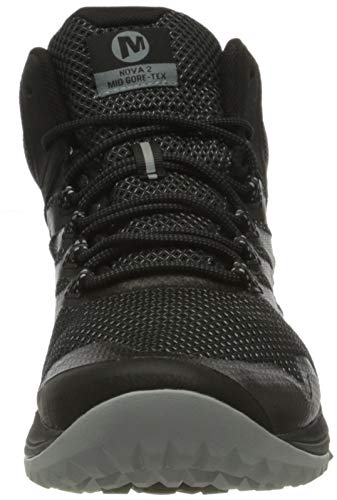 Merrell Nova 2 Mid GTX, Zapatillas para Caminar Hombre, Negro (Black), 44 EU