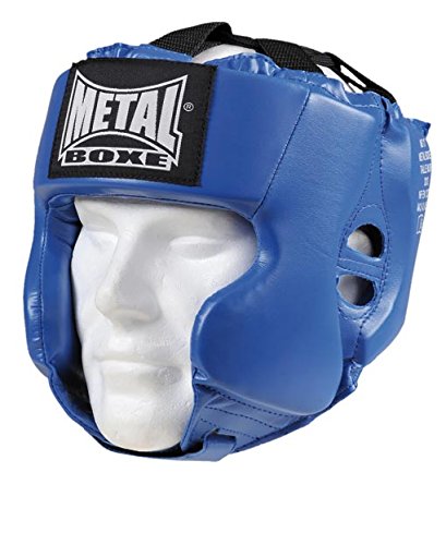 METAL BOXE MB117 - Casco de Boxeo, Color Azul - Azul, tamaño Junior