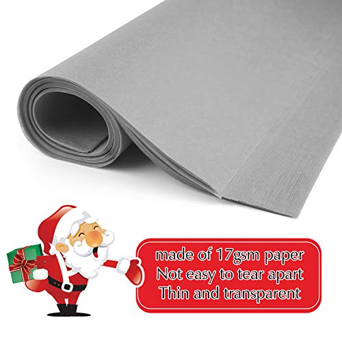 MIAHART 60 hojas de papel de seda navideño, 50 x 35 cm, papel de regalo para manualidades y manualidades