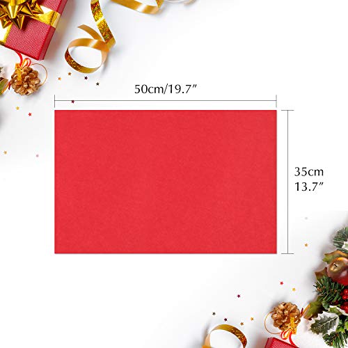 MIAHART 60 hojas de papel de seda navideño, 50 x 35 cm, papel de regalo para manualidades y manualidades