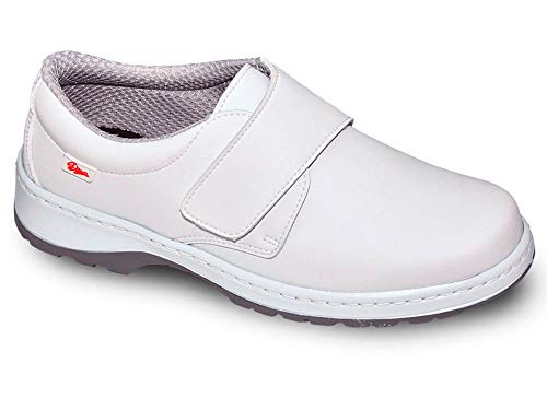 Milan-SCL Liso Color Blanco Talla 36, Zapato de Trabajo Unisex Certificado CE EN ISO 20347 Marca DIAN