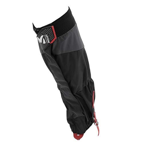 Millet High Route Gaiters Polainas, Unisex-Adult, Black/Red, S