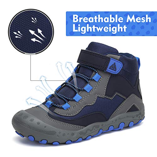 Mishansha Zapatos Niños Zapatillas Senderismo Niño Bambas de Montaña Trekking para Niña Azul Gr.26