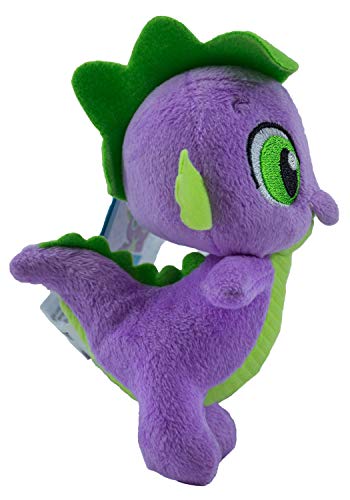 MLP My Little Pony - Caballo de peluche de 12 cm, para niños, niñas y niños, para coleccionar, acurrucarse y jugar (pico del dragón, verde/morado)