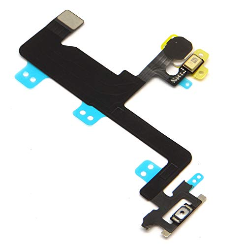 MMOBIEL Botón de Encendido/Control de Volumen Compatible con iPhone 6 2014 - Power On Off Button Cable Flex - Incl. Mute Switch, Micrófono, Flash y Destornilladores