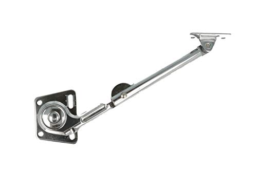 MOBILA RS01340 Brazo articulado de Freno para Puertas abatibles, Derecha, Tornillos incluidos, Acero galvanizado, 18 cm