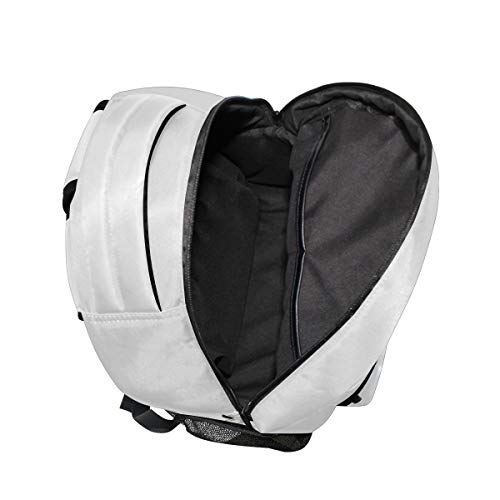 Mochila de viaje con diseño de caballo blanco para estudiantes y niñas, mochila para portátil, motivo 1, Talla única,
