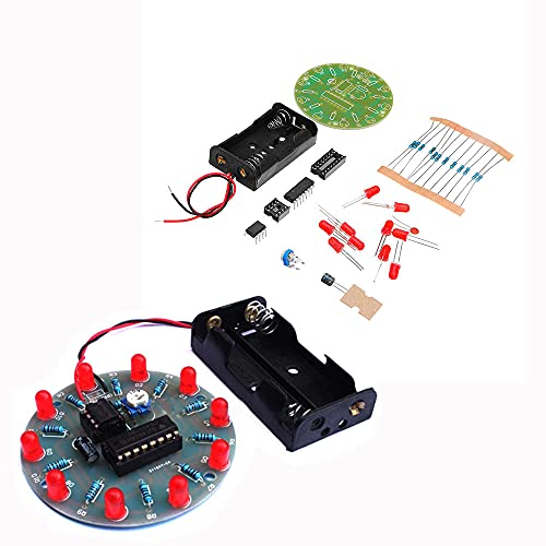 Módulo electrónico DIY 4017 de reproducción del caballo ligero LED NE555 agua kit de la raza del flash de la lámpara 5pcs Equipo electrónico de alta precisión