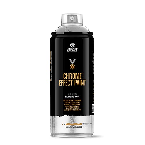 Montana Colors MTN Pro Efectos Metálicos-Plata Cromada, Spray 400ml, 400 ml (Paquete de 1), 400