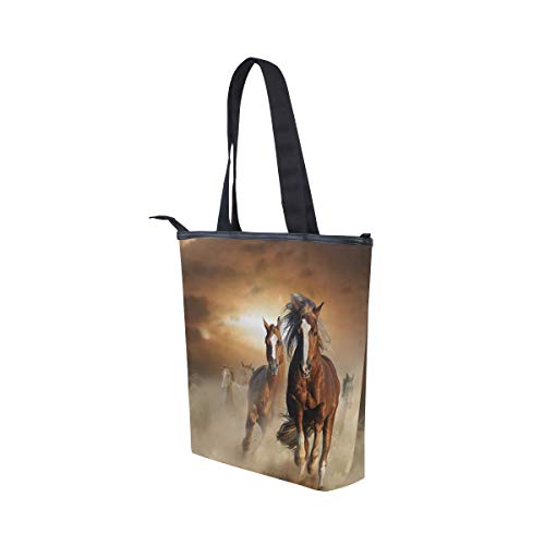 MONTOJ - Bolsa de hombro para caballos de castaño salvaje