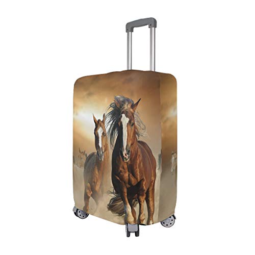 Montoj - Funda para Maleta, diseño de Caballos de castaño