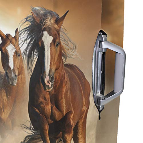 Montoj - Funda para Maleta, diseño de Caballos de castaño