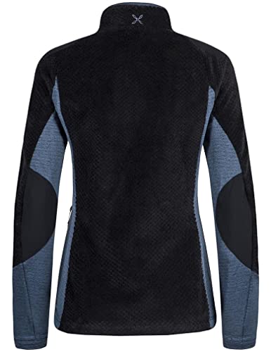 Montura Soft Pile Pro - Chaqueta para mujer (talla M), color negro y azul