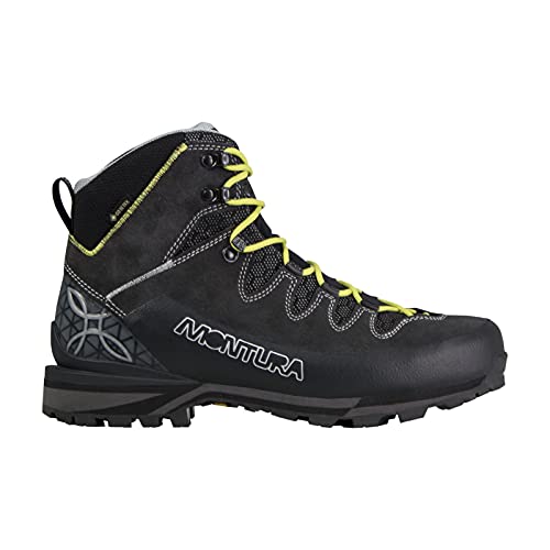 MONTURA Tre Cime Evo GTX S5GM02X - Botas de hombre (antracita/verde lima), Antracita Verde Lime, 41 EU