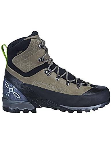 MONTURA Vertigo Leather GTX S6GM04X 3292 - Botas para alpinismo, senderismo exigentes y alta cuota empeine de piel con forro de Goretex y suela Vibram color marrón antracita Size: 45 EU