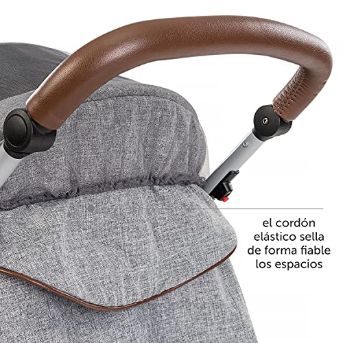 Mosquitera / Red antiinsectos universal capazo y silla de paseo | Protección contra picaduras, goma elástica, resistente, lavable, bolsa | gris