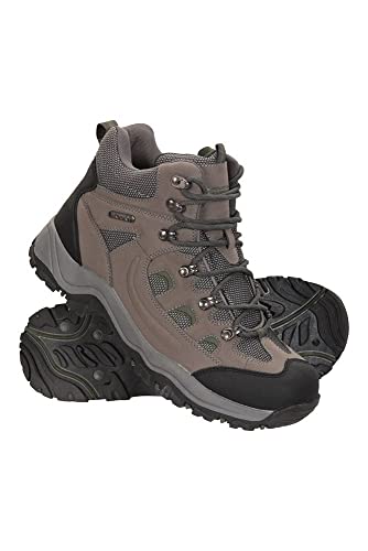 Mountain Warehouse Botas para Hombre Adventurer - Zapatillas de Tela y sintéticas para Caminar, Extra Grip, Otoño, Invierno Calzado para Hombre Caqui 46