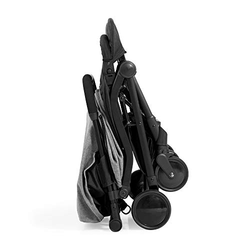 ms Innovaciones Twin - Silla de Paseo Gemelar, ligera y compacta - Homologada hasta 22 kg - Color Gris/Negro 21502
