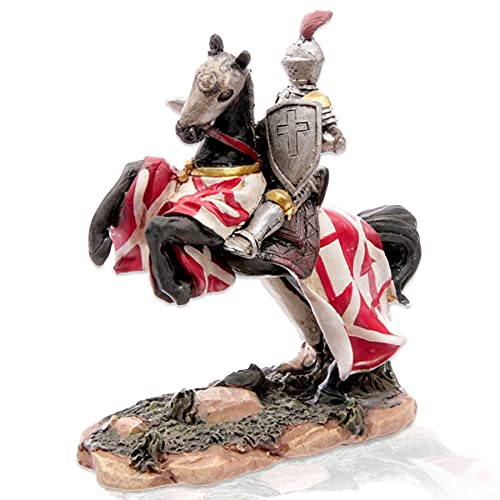 mtb more energy Figura de caballero "Riding Crusader" – Altura aprox. 12 cm – Fantasy medieval – Figura decorativa