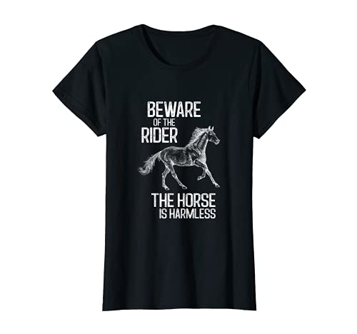 Mujer Cuidado con el jinete Caballo caballos equitación poni Camiseta