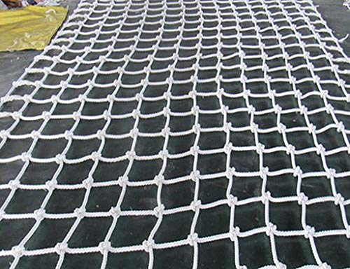 Multifunción Construcción Safenet Cerca De Escalada Cuerda Tejida Cubierta De Carga Anti-Drop Net Nylon Protección Net Al Aire Libre Blanco Niño Net(Size:1 * 2m（3 * 7ft）)
