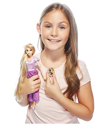 Muñeca oficial Disney Princess 30cm Rapunzel con anillo