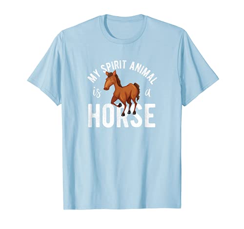 My Spirit Animal es un regalo de caballo para los fanáticos de la equitación ecuestre Camiseta