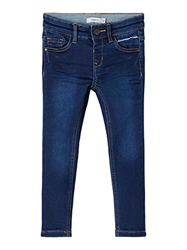 NAME IT Nmmsilas Dnmtobos 3528 Swe Pant Noos Jeans, Dark Azul Denim, 92 cm para Niños