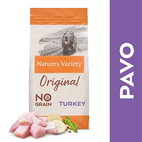 Nature's Variety Original No Grain - Pienso para perros adultos con pavo deshuesado, 12 kg