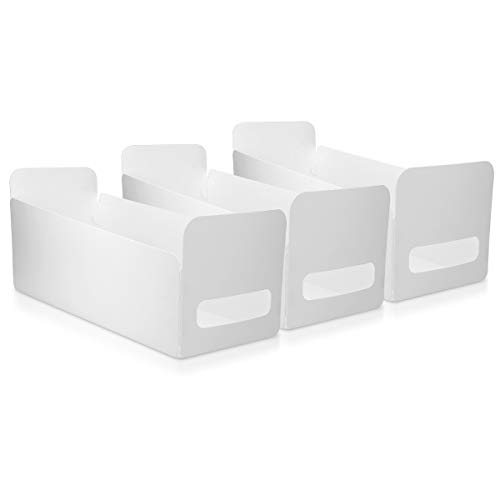 Navaris Set de 3 cajas de almacenamiento para la cocina y el baño - organizadores impermeables para cajones - para cosméticos pañales toallas
