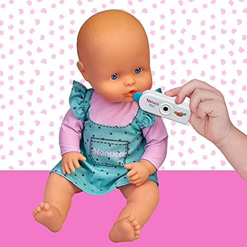 Nenuco - ¿Estás malito?, muñeco bebé con accesorios para ver si está enfermo y jugar a ser médico o enfermera/o y darle todos los cuidados, juguete para niños y niñas de 3 años, Famosa (700016658)