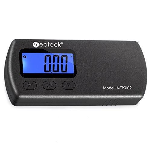 Neoteck probador Escala Stylus Fuerza de la placa giratoria Escalas 0,01 g Retroiluminacion para LCD Brazo de la Placa Giratoria Fono Caja de Música-Negro