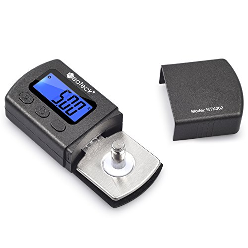 Neoteck probador Escala Stylus Fuerza de la placa giratoria Escalas 0,01 g Retroiluminacion para LCD Brazo de la Placa Giratoria Fono Caja de Música-Negro