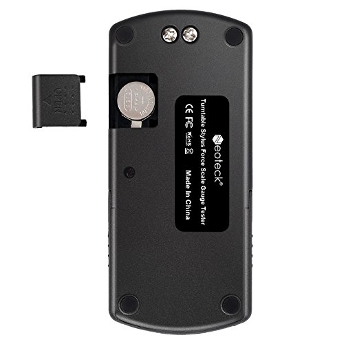 Neoteck probador Escala Stylus Fuerza de la placa giratoria Escalas 0,01 g Retroiluminacion para LCD Brazo de la Placa Giratoria Fono Caja de Música-Negro