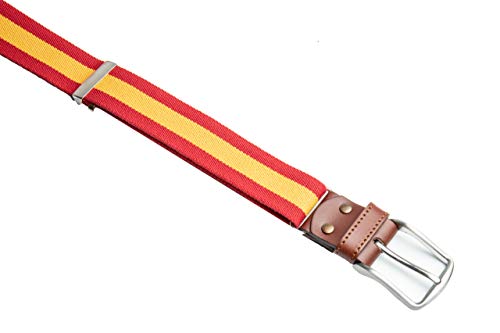 (NEW)- Cinturón bandera de España Y llavero bandera a juego