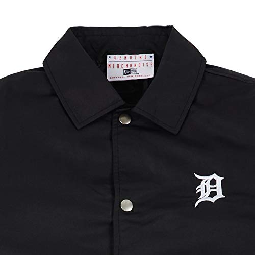 New Era Team Detroit Tigers – Chaqueta Hombre, Hombre, Team Detroit Tigers, Negro, XS