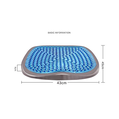 NewMum Cojín de Asiento de Gel, Espuma de Memoria ecológica, sensación de Hielo a Temperatura Constante, aliviar el estrés, prevenir la ciática, Adecuado para Oficina, automóvil, Asiento de hogar