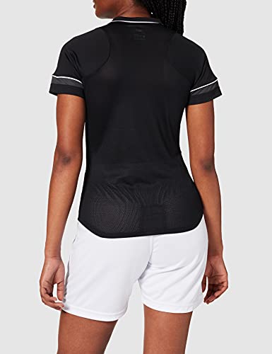 NIKE Dri-FIT Academy Camisa Polo, Mujer, Negro/Blanco/Antracita/Blanco, M