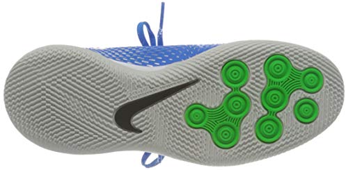 Nike JR Phantom GT Academy DF IC, Zapatillas de ftbol, Photo Blue Mtlc Silver Rage Green Black, 36 EU