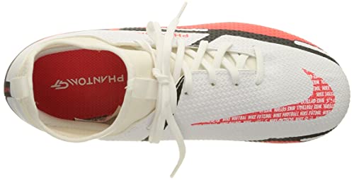 Nike Jr. Phantom GT2 Academy Dynamic Fit FG/MG, Zapatillas de ftbol, White Bright Crimson Volt, 32 EU