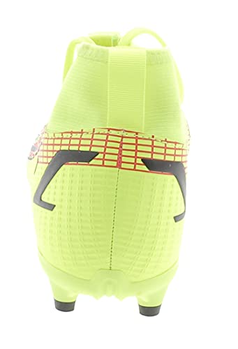 Nike Mercurial Superfly 8 Academy FG/MG, Soccer Shoe, Volt/Black-Bright Crimson, 36 EU