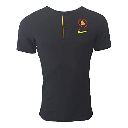 NIKE Roma M NSW Modern GSP Aut Polo Shirt, Hombre, Black/University Gold/University Gold no spon-Player, L