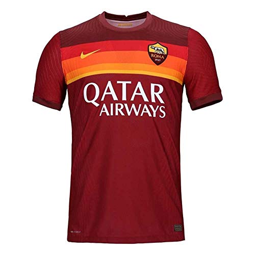 NIKE Roma M Vapor Mtch JSY SS Hm T-Shirt, Hombre, Team Crimson/Dark Team Red/University Gold Full Sponsor