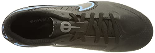 Nike Tiempo Legend 9 Academy FG/MG, Soccer Shoe Unisex Adulto, Black/Black-Iron Grey, 39 EU