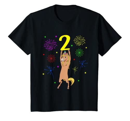 Niños Camisa de cumpleaños Caballo - 2 Cumpleaños Niña - 2 años Camiseta