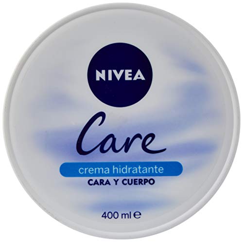 NIVEA Care (1 x 400 ml), crema hidratante para cuerpo, cara y manos, crema nutritiva de rápida absorción para una hidratación profunda 24 horas