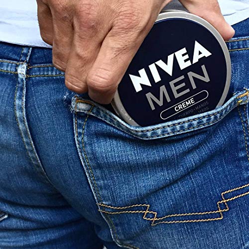 NIVEA MEN Creme (1 x 150 ml), crema para hombres, crema para cara, cuerpo y manos, crema multiusos hidratante para el cuidado de la piel masculina