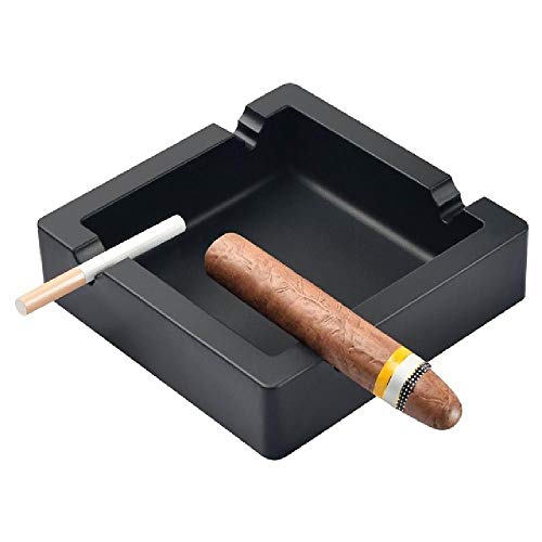 NOBRAND Cenicero de Coche cenicero de cigarro cenicero de Cigarrillo Grande Negro 4 cenicero de cigarro de Silicona al Aire Libre Indestructible de Doble Uso para terraza/Salida