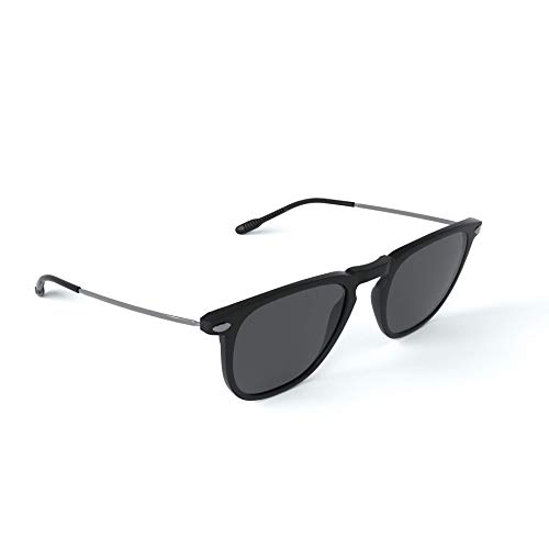 Nooz Gafas de sol polarizadas para hombre y mujer - Protección de categoría 3 - Color negro - con estuche compacto - Colección DINO
