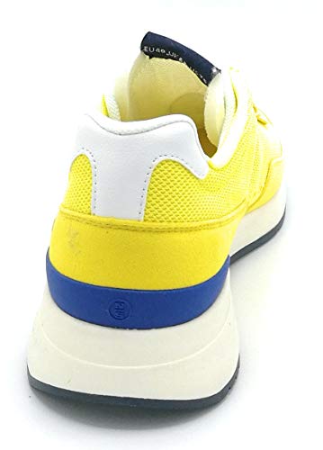 North Sail Essential 006 - Zapatillas de cordones de red naylon-ante amarillo W - Talla Zapato, amarillo, 45